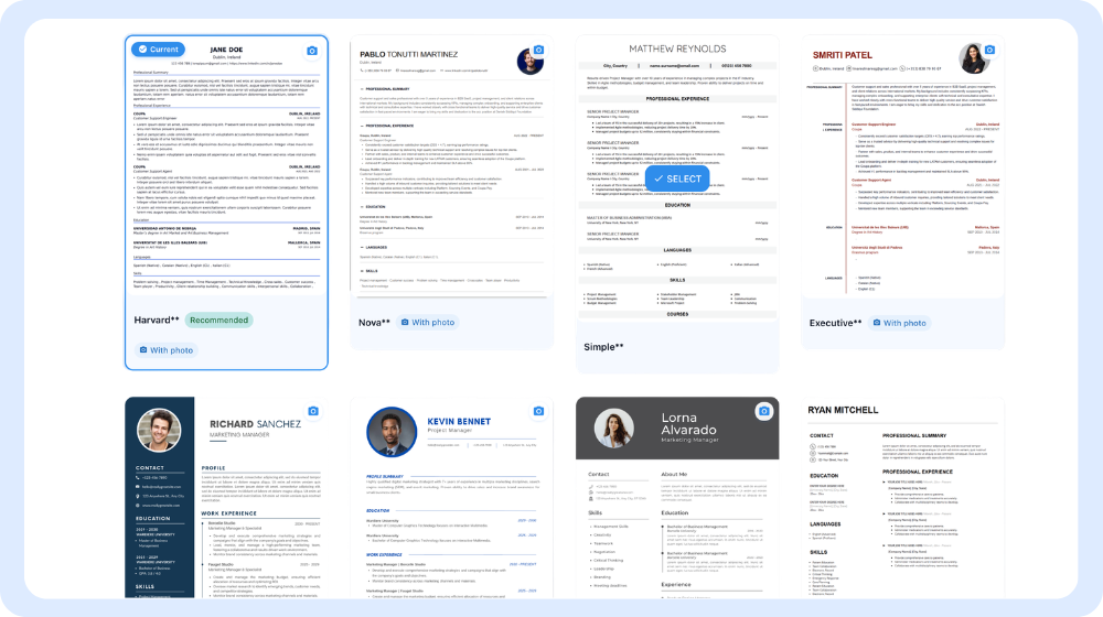 Modelli di curriculum JobWinner