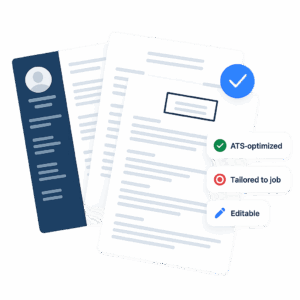 Illustration of tailored job application