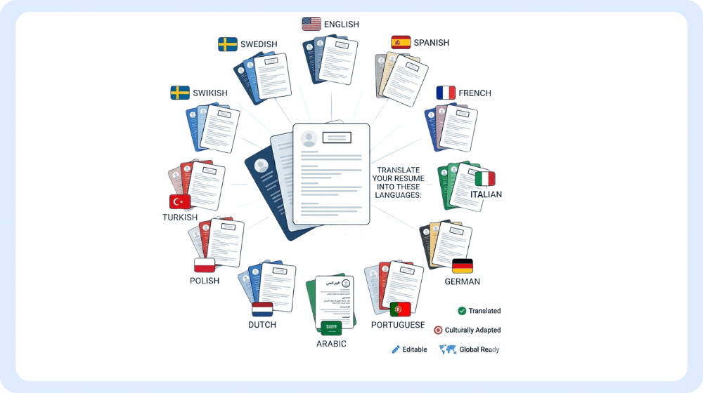 Consultation des CV traduits de JobWinner